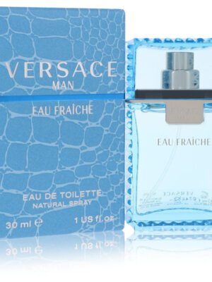 Versace Man by Versace Eau Fraiche Eau De Toilette Spray (Blue) 1 oz