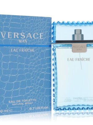 Versace Man by Versace Eau Fraiche Eau De Toilette Spray (Blue) 6.7 oz